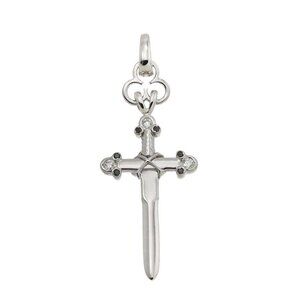 GARRARD Cross Diamond 0.28ct Pendant Top 18K White Gold 750 90270697